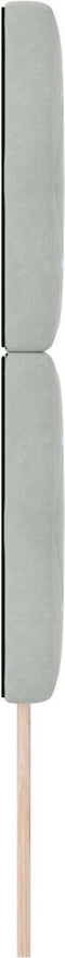 vidaXL - Hoofdbord - Kristalknop - Tufted - Licht - Grijs - 80 - cm - Fluweel