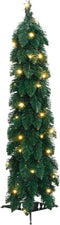 vidaXL - Kunstkerstboom - met - verlichting - 45 - LED's - 90 - cm