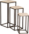 PTMD Zoah Black Travertine Square Sidetable SV3