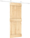 vidaXL - Schuifdeur - met - beslag - 80x210 - cm - massief - grenenhout