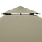 vidaXL - Vervangend - tentdoek - prieel - 310 - g/m² - 3x4 - m - beige
