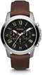 Fossil FS4813 - Herenhorloge - 44 mm - Bruin
