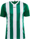 Craft Progress Stripe Shirt - Korte Mouw - Ergonomisch ontwerp en meshpanelen - Groen/Wit