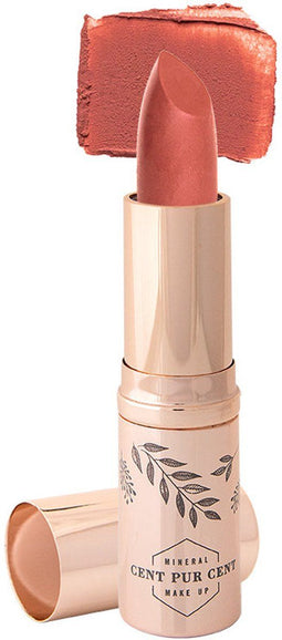 Cent Pur Cent Mineral Lipstick Mocaccino - Hypoallergeen - Intense kleur - Luxe uitstraling - 4 ml