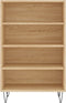 vidaXL - Hoge - kast - 57x35x90 - cm - bewerkt - hout - sonoma - eikenkleurig