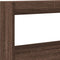 vidaXL - Hoofdbordkast - met - LED-verlichting - 180x17x102 - cm - bruin - eiken