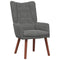 Ontspanningsstoel Donkergrijs 63 x 67 x 94 cm Fluweel