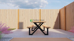 Kinderpicknicktafel ijzer onderstel G