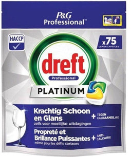 Dreft Platinum Lemon - All in 1 Vaatwastabletten - 75 tabs