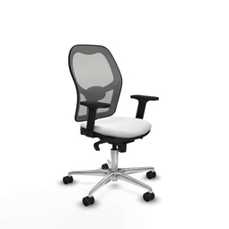 Piqueras y Crespo 2D086N0 - Bureaustoel - Verstelbare hoogte met armleuning - Wit