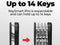 KeySmart iPro - Slimme sleutelhouder - Apple Zoek Mijn-integratie - Zwart