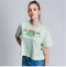Dames-T-Shirt met Korte Mouwen Friends Lichtgroen - XS