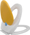 vidaXL - Toiletbrillen - met - soft-close - deksels - 2 - st - kunststof - wit - en - geel