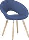 Set van 2 eetkamerstoelen ROSLYN Marineblauw