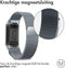imoshion Milanees magnetisch bandje - Geschikt voor Fitbit Charge 5, Charge 6 - Grijs - S