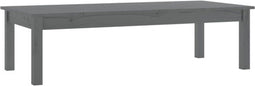 vidaXL - Salontafel - 110x50x30 - cm - massief - grenenhout - grijs
