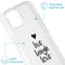 imoshion Hoesje - Geschikt voor iPhone 13 - Design hoesje - Live Laugh Love
