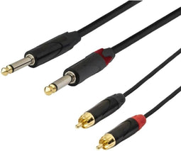 Kabel SSQ RCAJM5 2 x RCA - 2 x Jack 6.3 mm 5 m