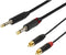 Kabel SSQ RCAJM5 2 x RCA - 2 x Jack 6.3 mm 5 m