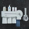 Tandenborstelhouder - wit - tandpasta dispenser - tandenborstelhouder electrische - badkamer organizer - opbergbox