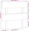 vidaXL - Hoofdbord - 103,5x3x81 - cm - massief - grenenhout - grijs