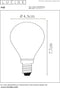 Lucide P45 - Filament lamp - E14 - 4W Dimbaar 2700K - 400lm