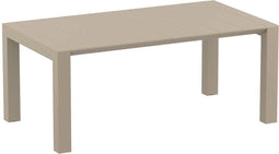 Uitschuifbare Tuintafel - Siesta Vegas Medium 180/220 cm - Stijlvol Taupe - Perfect voor Buitenfeesten en Gezellige Diners