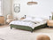 Bed zonder hoofdbord Bouclé ROANNE 160 x 200 cm Donkergroen