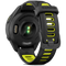 Garmin Forerunner 265S 42 mm zwart met een zwart/geel siliconen polsband