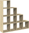vidaXL - Kamerscherm - / - boekenkast - 131,5x29x131,5 - cm - hout - sonoma - eiken
