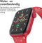 imoshion Siliconen⁺ bandje - Geschikt voor Apple Watch 1, 2, 3, 4, 5, 6, 7, 8, 9, 10, SE, Ultra (2) - 44/45/46/49 mm - Rood - M/L