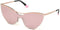 Victoria's Secret VS0010 0028T - Zonnebril - Goudkleurig/Roze - 65 mm