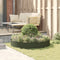 vidaXL - Tuinplanter - Olijfgroen - 120x120x20 - cm - Staal