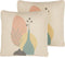 CARDOON - Sierkussen set van 2 - Beige - 45 x 45 cm - Polyester