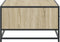 vidaXL - Salontafel - 90x57x35 - cm - bewerkt - hout - en - metaal - sonoma - eiken