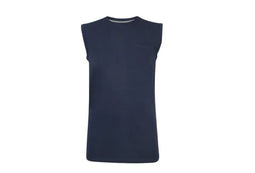 Pierre Cardin Mouwloos T-shirt – Navy – 100% Katoen – Maat L – Comfortabel & Stijlvol voor de Zomer