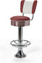 Bel Air Retro Barkruk BS-27CB Footring Ruby