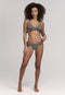 SHIWI Romy Ruffle - Dames Bikini - V-cut top met ruffles - Zwart - maat 38