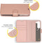 Accezz Samsung Galaxy S23 Plus - Wallet Softcase Bookcase - 3 pashouders - Rosé Goud