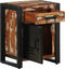 vidaXL - Nachtkastje - 40x30x50 - cm - massief - gerecycled - hout - meerkleurig