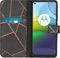 iMoshion Hoesje Geschikt voor Motorola Moto G9 Power Hoesje Met Pasjeshouder - iMoshion Design Softcase Bookcase - Goud / Zwart / Black Graphic