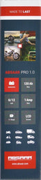Absaar Pro 1.0 - Acculader 6/12V 1A - LCD display