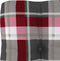 vidaXL - Palletkussen - 50x40x12 - cm - stof - ruitpatroon - rood