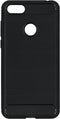Hoesje Siliconen Geschikt voor Motorola Moto E6 Play - Brushed Backcover - Zwart