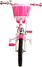 Volare Lovely Kinderfiets - Meisjes - 16 inch - Roze Wit - Twee Handremmen