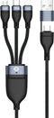 Conceptronic ETTA06B15 - USB-C Kabel - 1,5 m 100 W USB PD 3.0 - Zwart