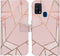 iMoshion Hoesje Geschikt voor Samsung Galaxy M31 Hoesje Met Pasjeshouder - iMoshion Design Softcase Bookcase - Goud / Roze / Pink Graphic