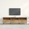 vidaXL - TV-meubel - Artisan - Eiken - 150x30x44,5 - cm - Bewerkt - Hout