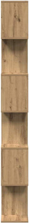 vidaXL - Kamerscherm - / - boekenkast - 6-laags - 70x24x193 - cm - hout - artisanaal