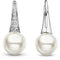 TI SENTO Dames Oorbellen - 925 zilver - Wit parel - 7938PW